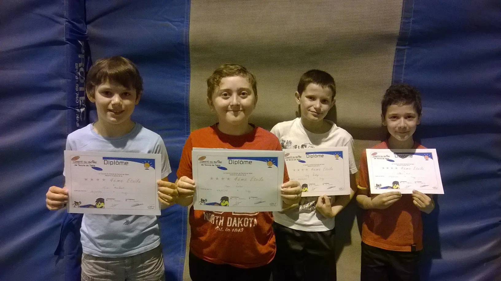 Diplôme Balle 3/4 Étoiles 2016