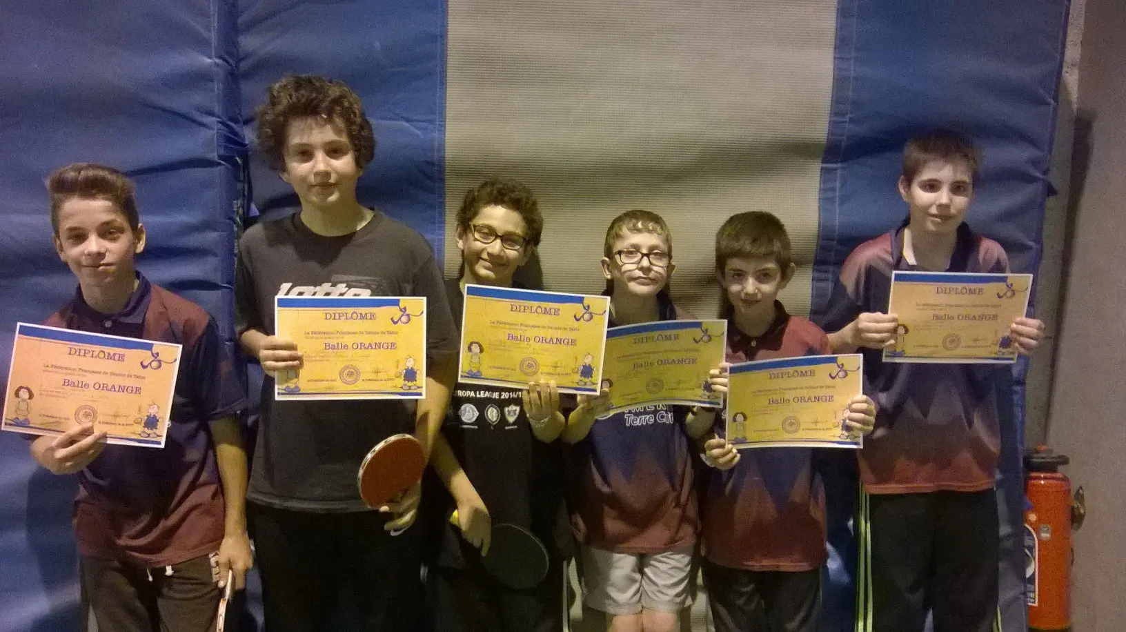 Diplôme Balle Orange 2016