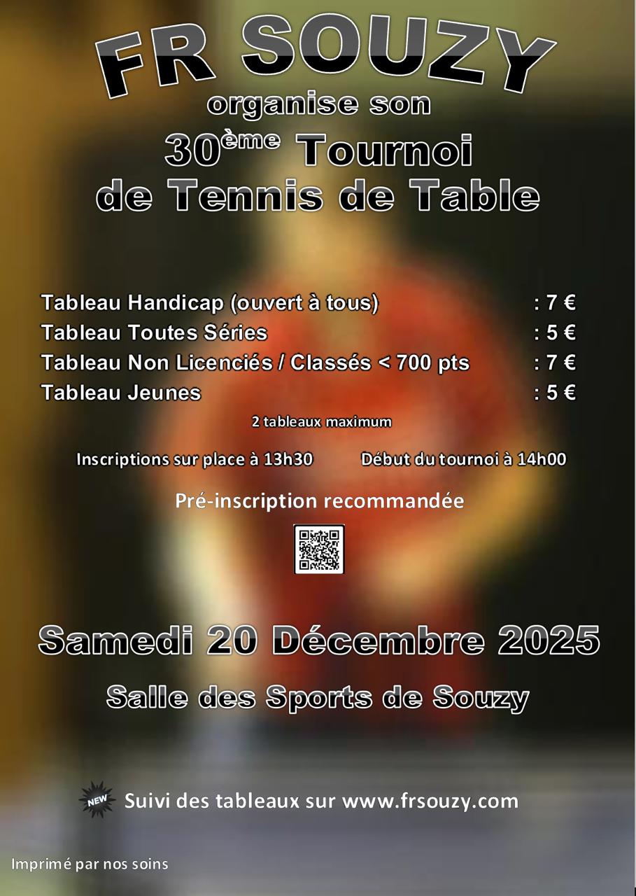 Affiche du tournoi 2025